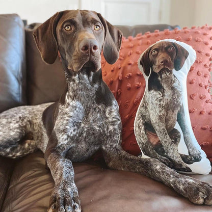 German Shorthaired Pointer Custom Shaped Pillow