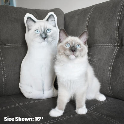 Custom Shaped Pillow For Cat Parents