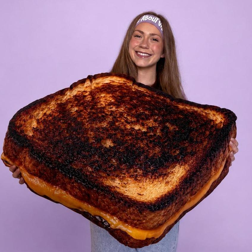 Almohada con Forma Personalizada de Bistec a la Parrilla - Tela de Felpa Suave y Abrazable Impresión Detallada y Vibrante Perfecta para Cualquier Espacio Lista para Regalar Diseño Divertido y Peculiar