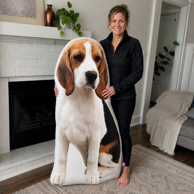 Custom Shaped Beagle Pillow