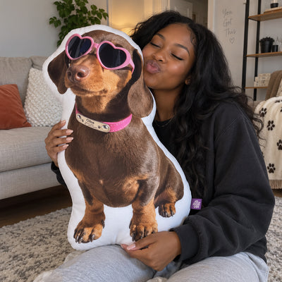 Custom Shaped Dachshund Pillow