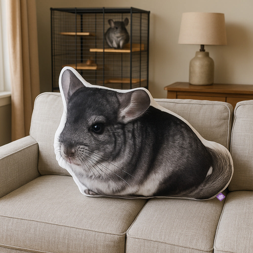 Almohada Personalizada en Forma de Chinchilla