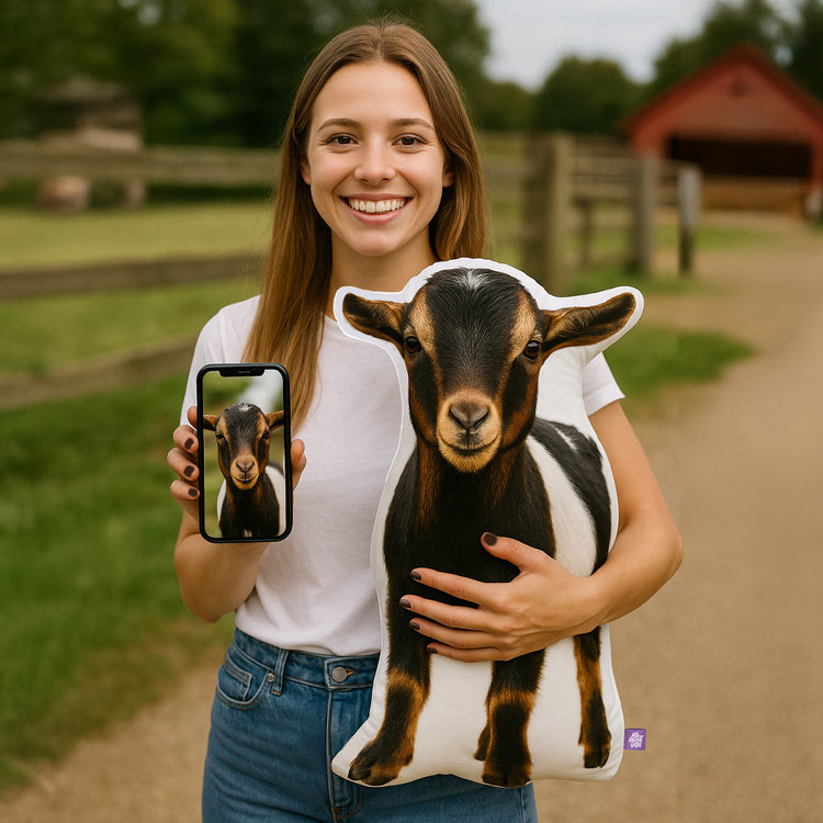 Goat Custom Shaped Pillow