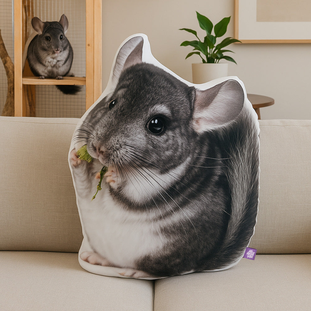 Almohada Personalizada en Forma de Chinchilla