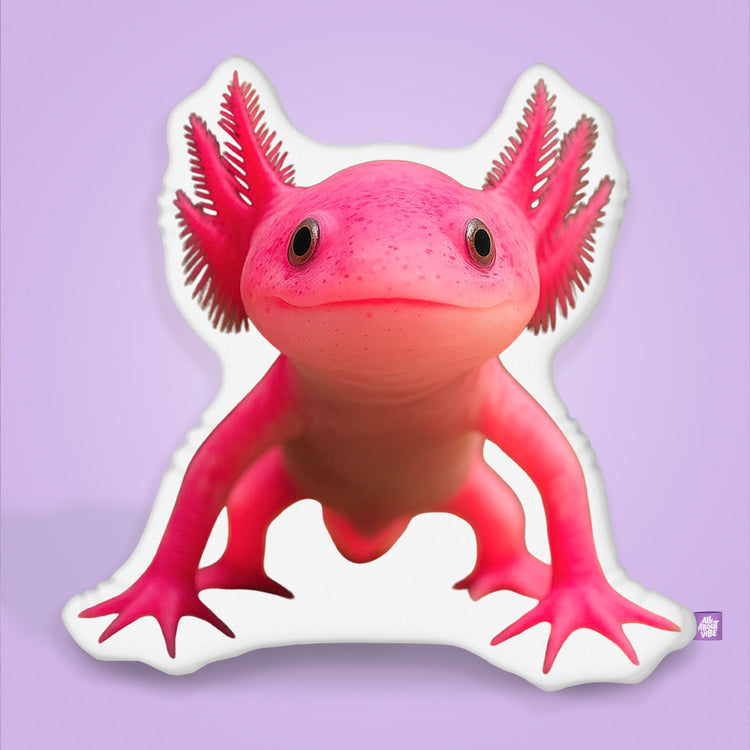 Axolotl  Custom Shaped Pillow