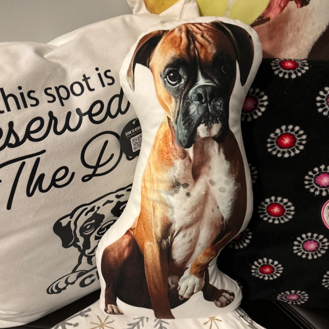 Boxer Custom Shaped Pillow