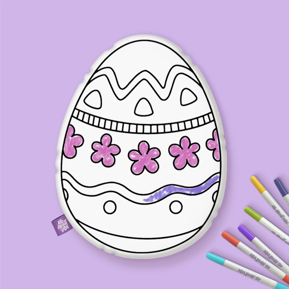 Easter Egg Coloring Pillow