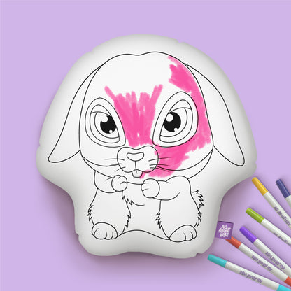 10" Almohada para Colorear de Conejo