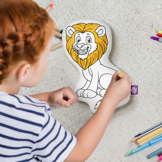 10" Almohada para Colorear de León