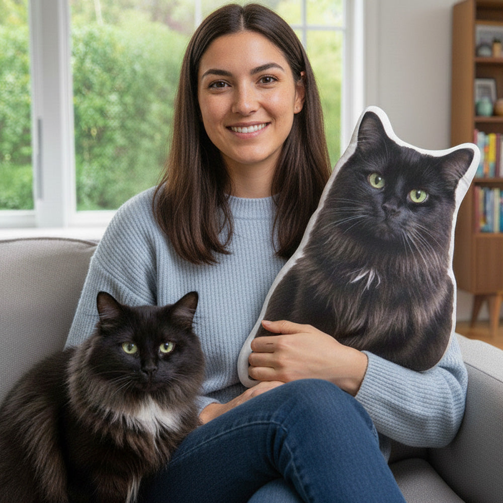 Custom cat pillow - Size: 22"