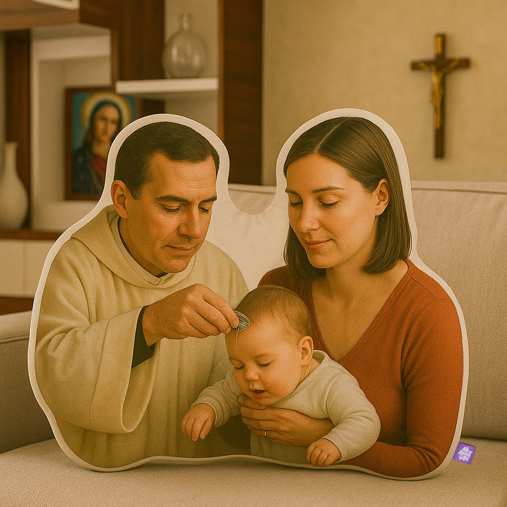 Almohadas cristianas con forma personalizada