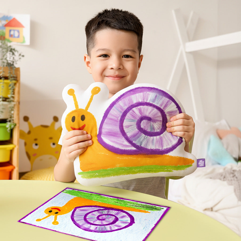 Custom Kids Drawing Pillow