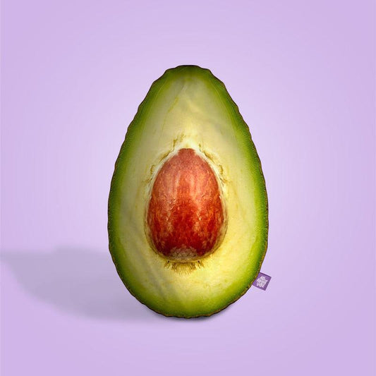 Almohada decorativa de aguacate | Cojín de peluche de comida linda | Regalo de decoración de habitación estética