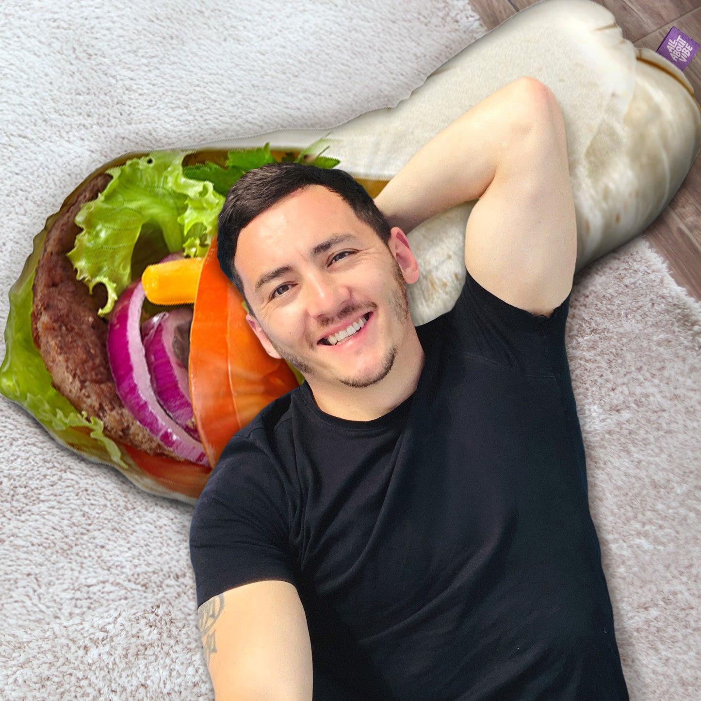 Pita Sandwich Throw Pillow By All About Vibe