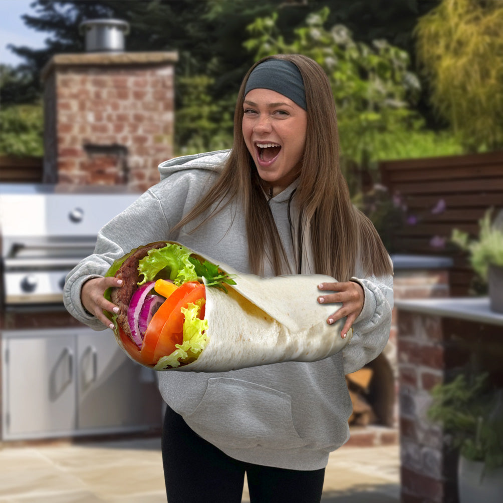 Pita Sandwich Throw Pillow By All About Vibe