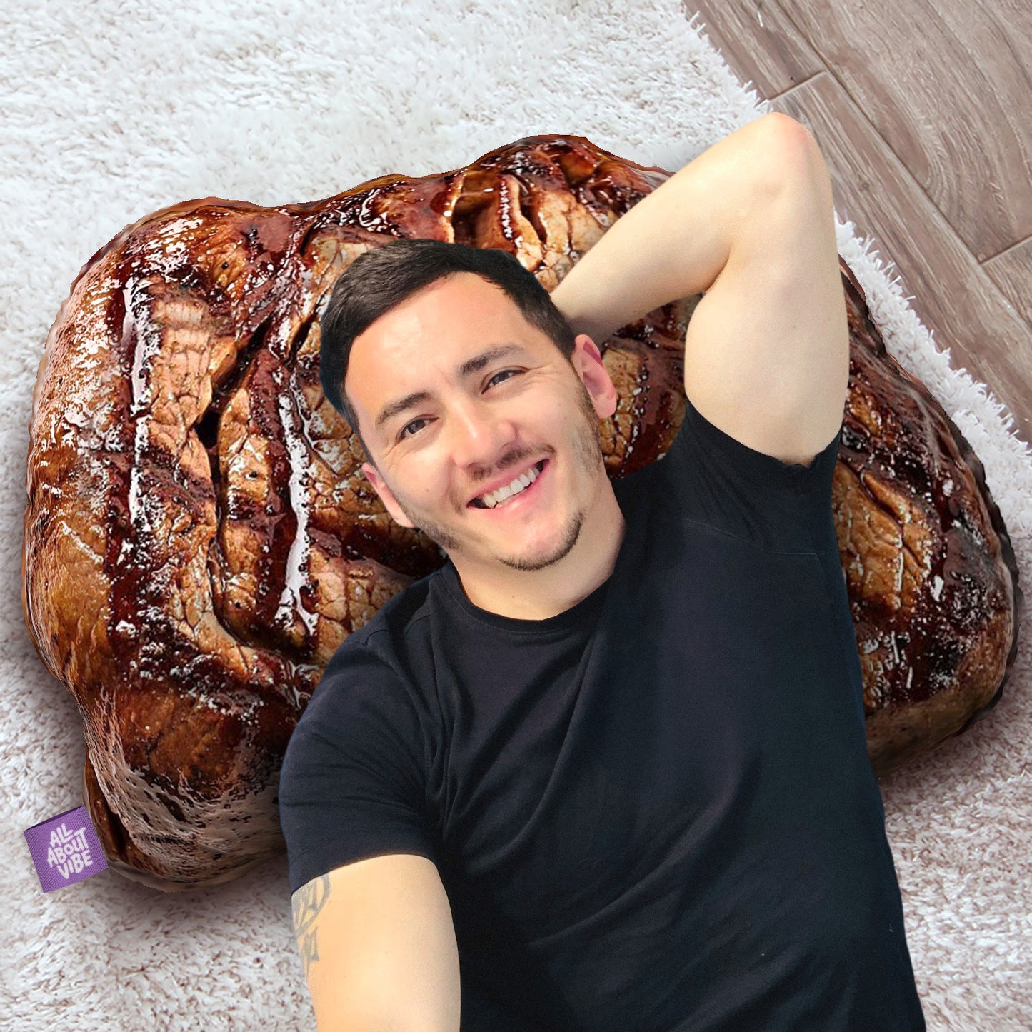 Steak Shaped Pillow