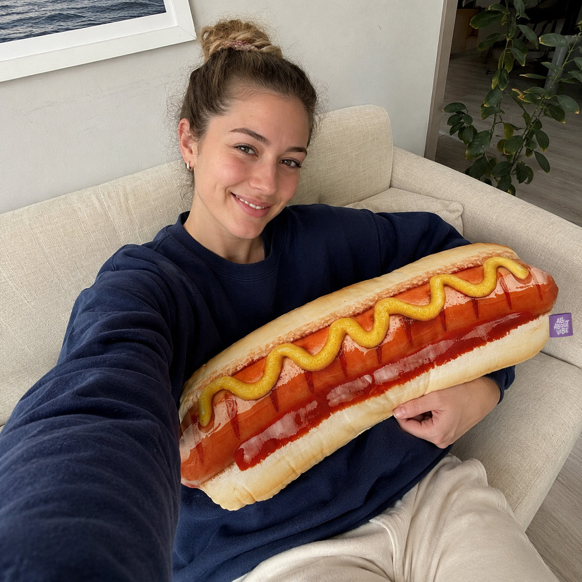 Almohada en Forma de Bistec