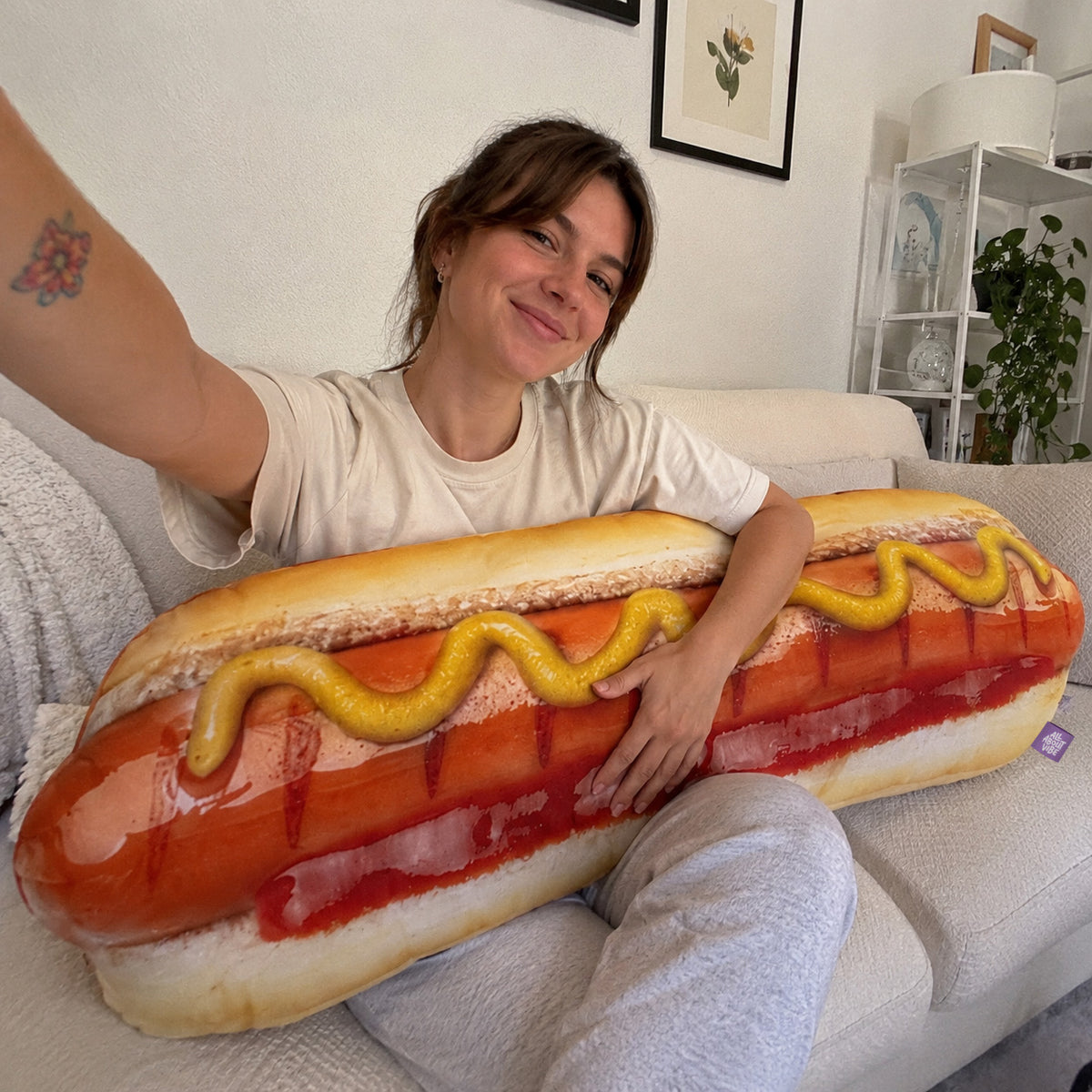 Almohada en Forma de Bistec