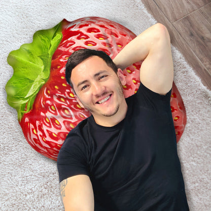 Strawberry Throw Pillow By All About Vibe