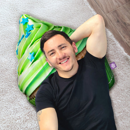 Green Cupcake Throw Pillow By All About Vibe