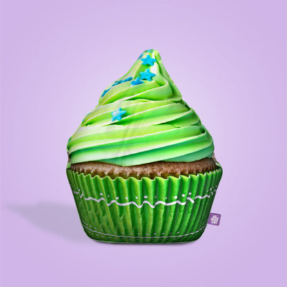 Green Cupcake Throw Pillow By All About Vibe