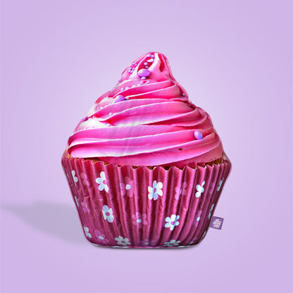 Pink Cupcake Throw Pillow By All About Vibe