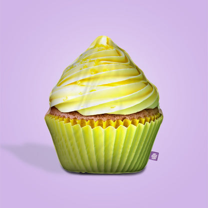 Yellow Cupcake Throw Pillow By All About Vibe