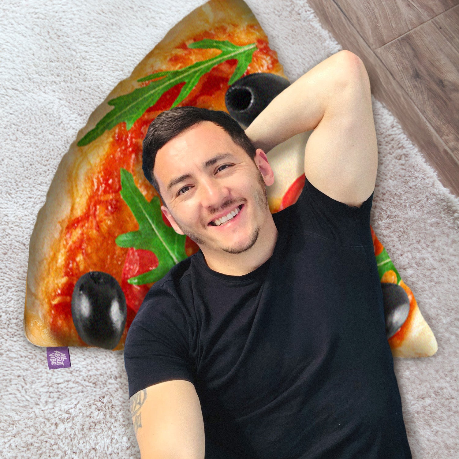 Pizza Slice Throw Pillow By All About Vibe