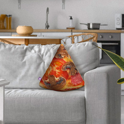 Almohada Decorativa de Rebanada de Pizza de Pepperoni por All About Vibe