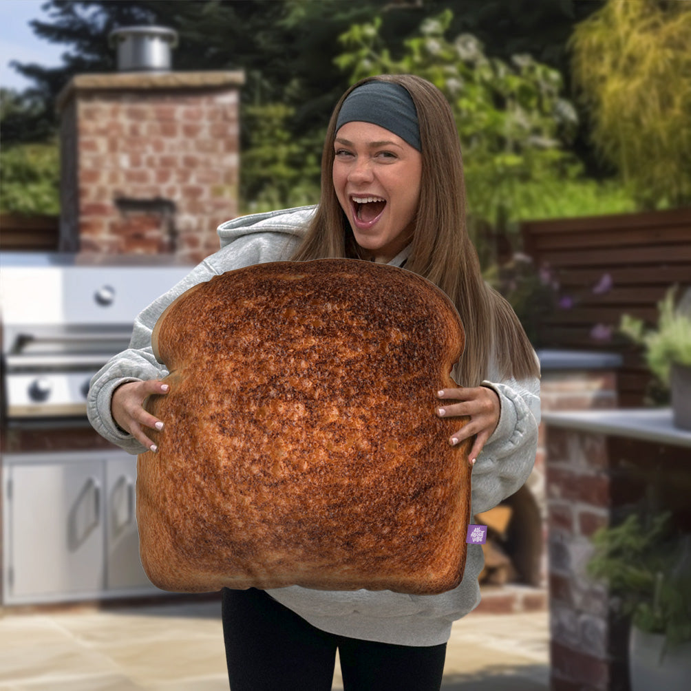Bread Toast Throw Pillow By All About Vibe