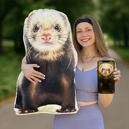 Ferret Custom Shaped Pillow
