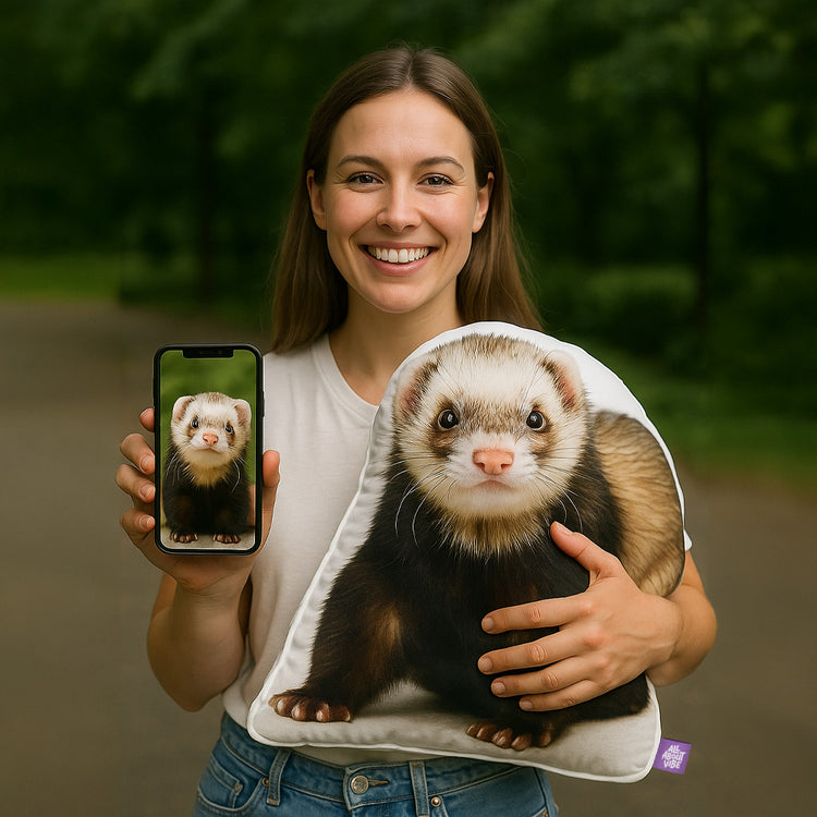 Almohada Personalizada en Forma de Hurón