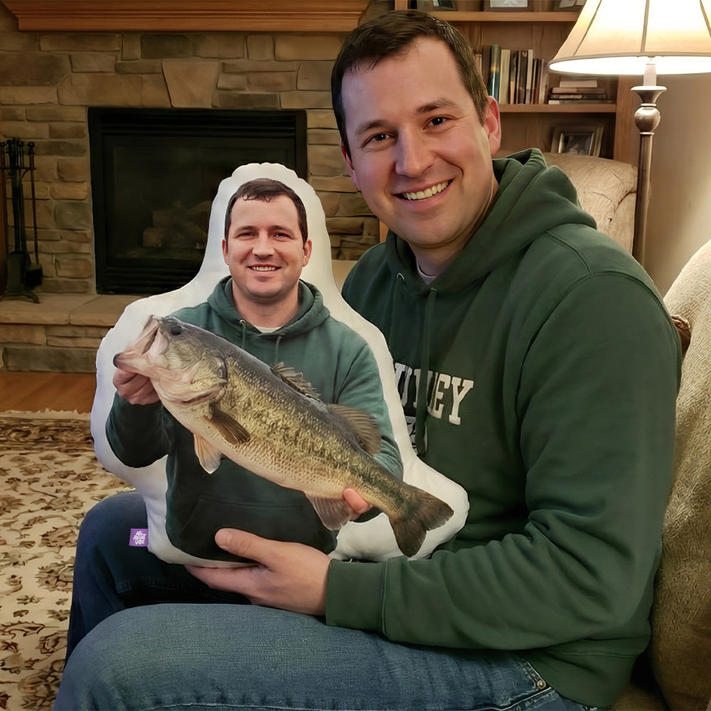 Custom Shaped Trophy Fish Pillow | All About Vibe | Made in USA
