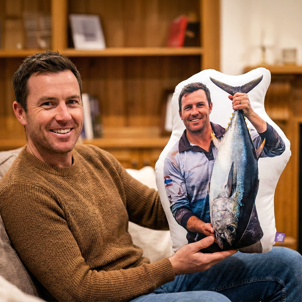 Custom Shaped Trophy Fish Pillow | All About Vibe | Made in USA