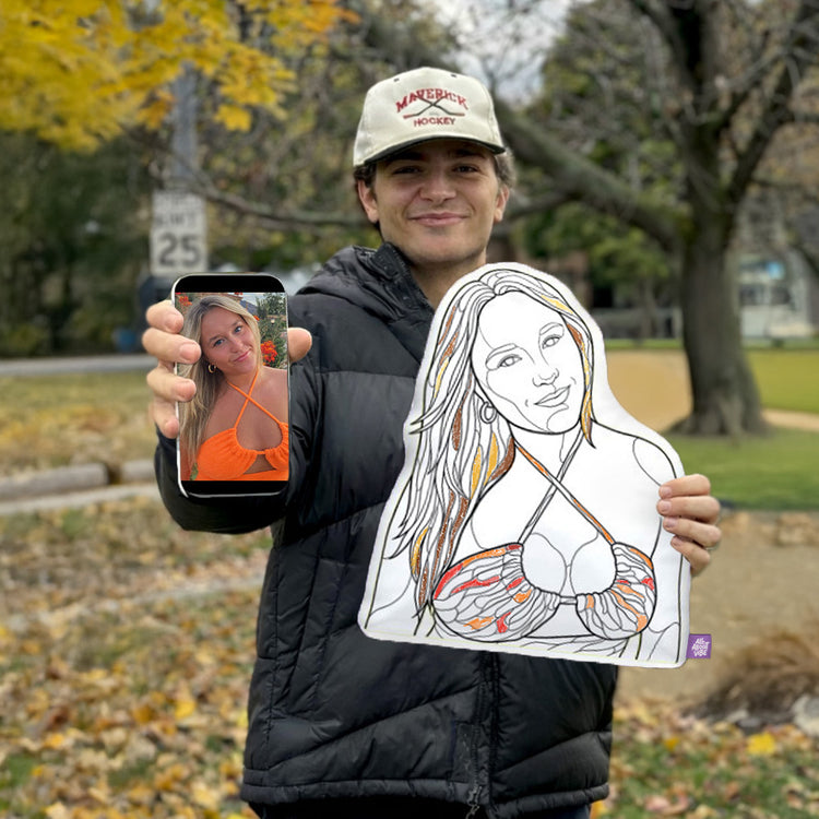 14" Custom Coloring Pillow