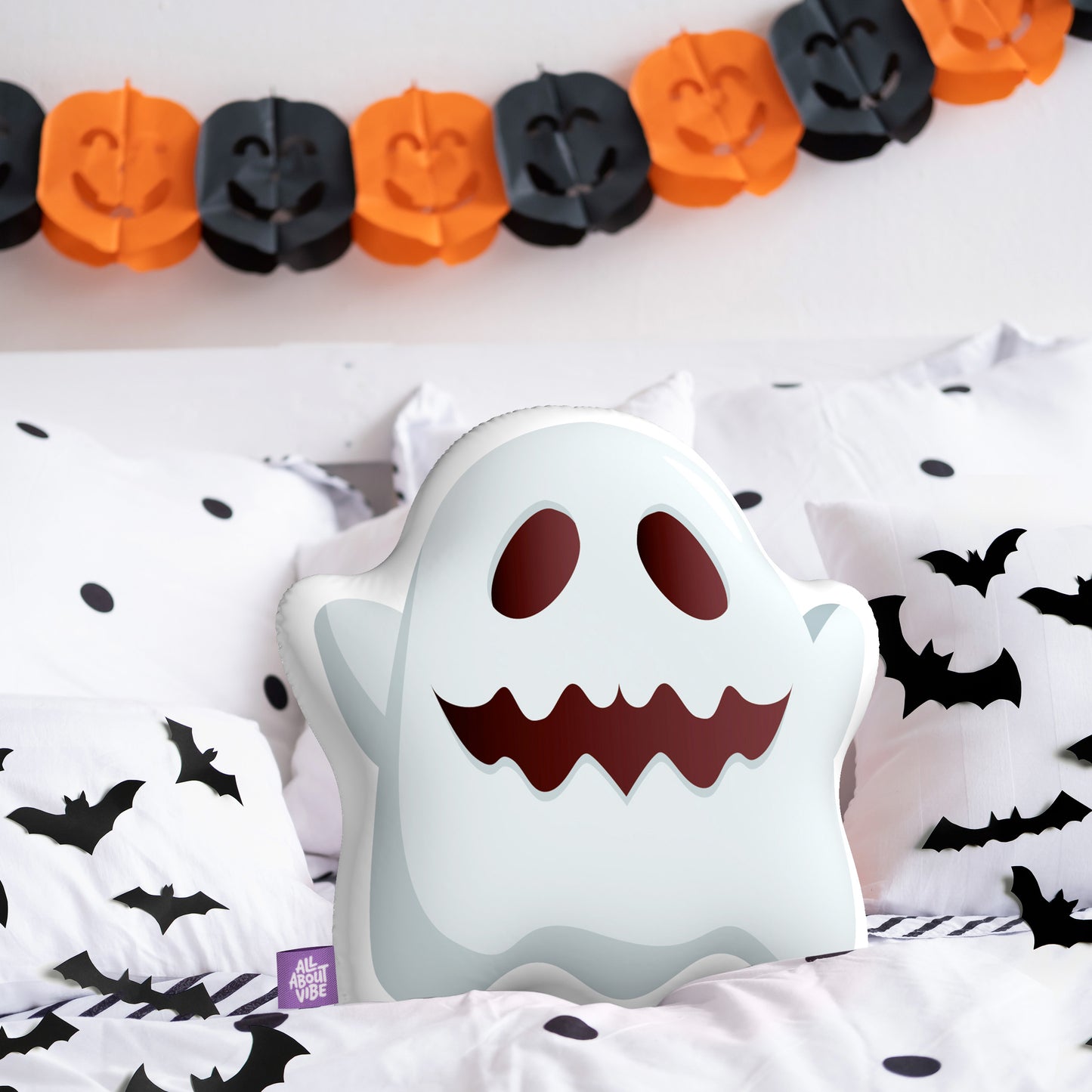16" Small Size Halloween Ghost Pillow