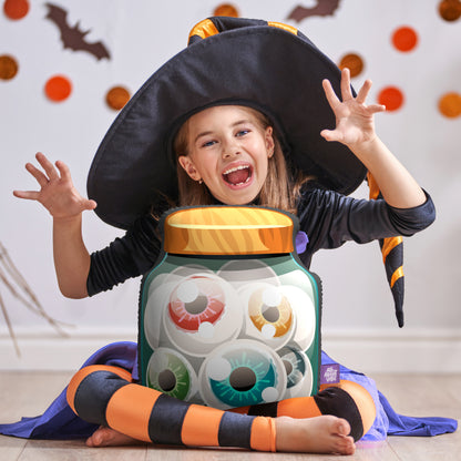 16" Small Size Halloween Eyeball Jar Pillow
