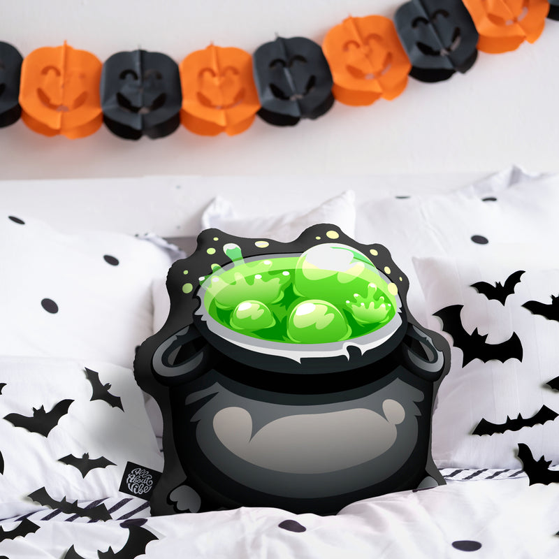 Halloween Bubbling Cauldron Pillow