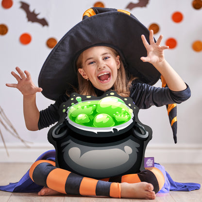 16" Small Size Halloween Bubbling Cauldron Pillow