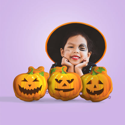 10" Mini Size Halloween Pumpkin 3pcs Pillow Set