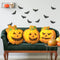 16" Small Size Halloween Pumpkin 3pcs Pillow Set