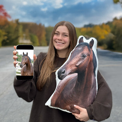 Custom Horse Shaped Pillow