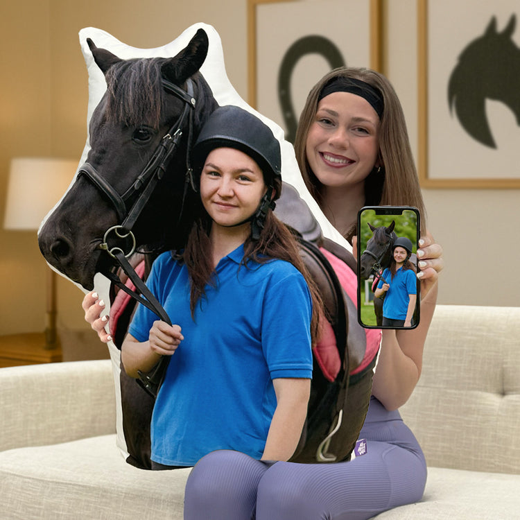 Almohada Personalizada en Forma de Caballo