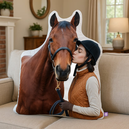 Custom Horse Shaped Pillow