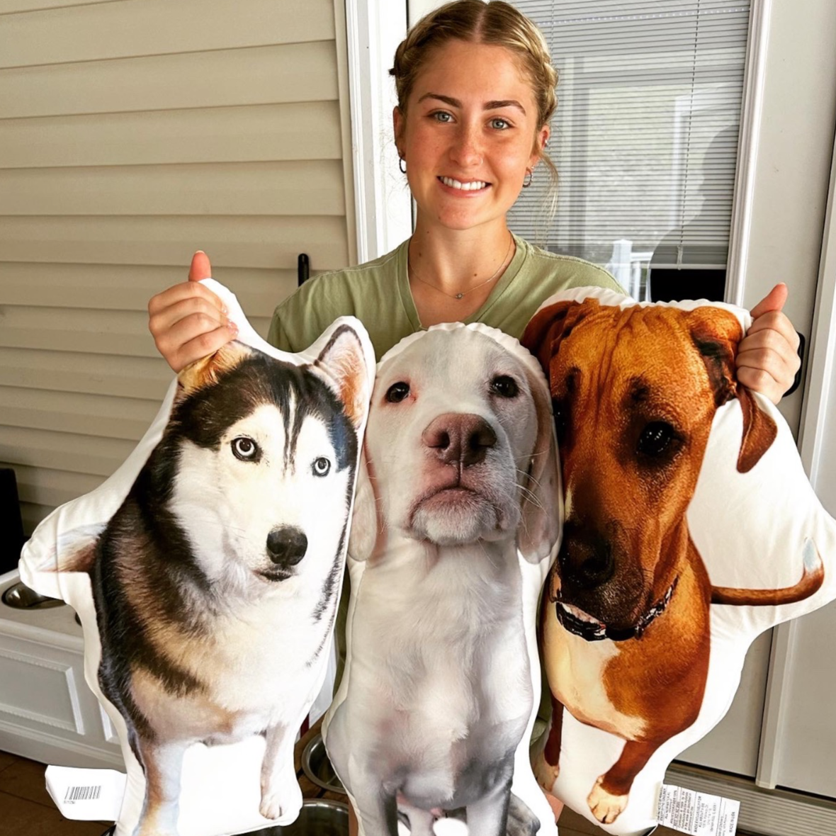 Husky Custom Shaped Pillow