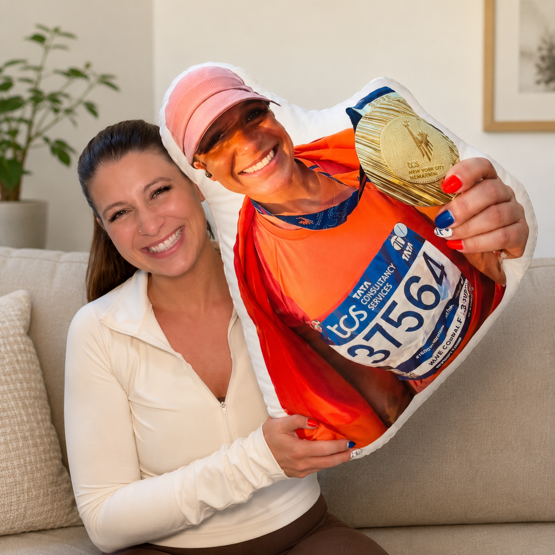 Custom Shaped Medal Pillow