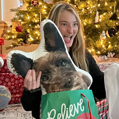 Miniature Schnauzer Custom Shaped Pillow