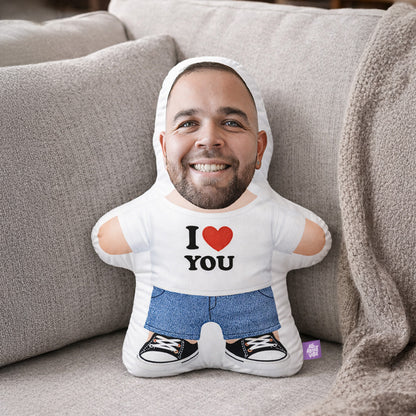 Personalized “I ❤️ YOU” Face Pillow
