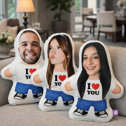 Personalized “I ❤️ YOU” Face Pillow