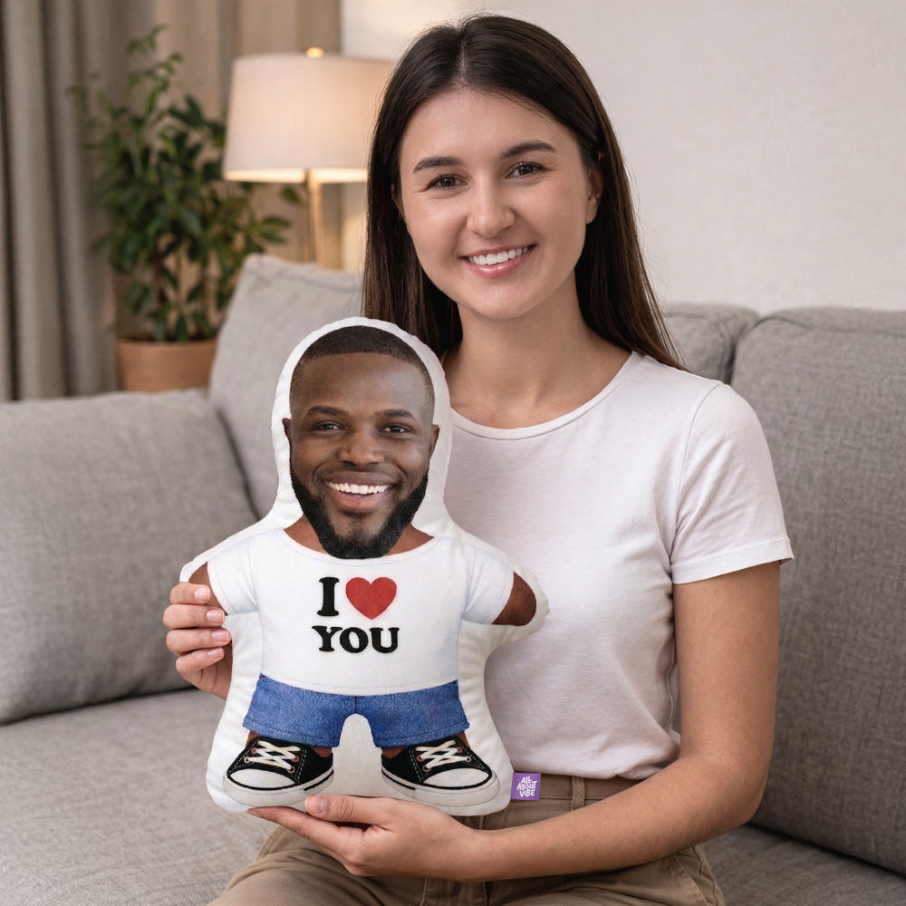 Personalized “I ❤️ YOU” Face Pillow